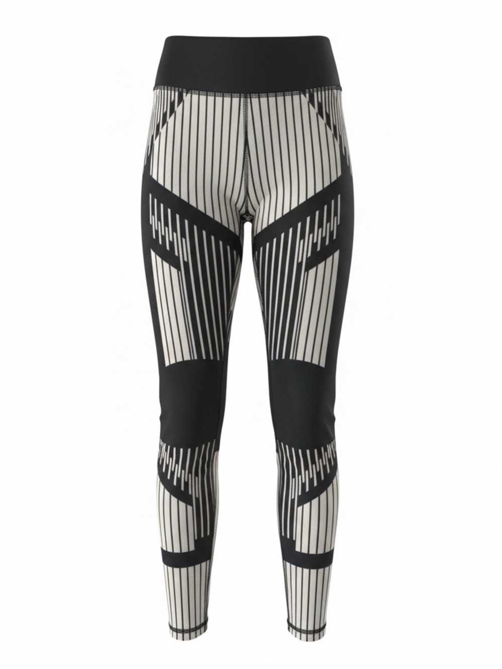 Reebok Women's Black and White Graphic Leggings